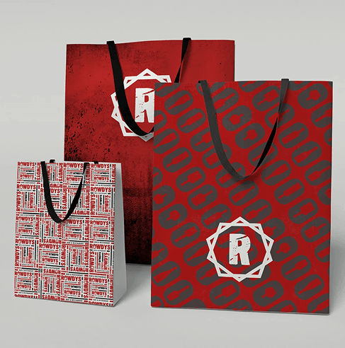 Red Shopping Bags Packaging